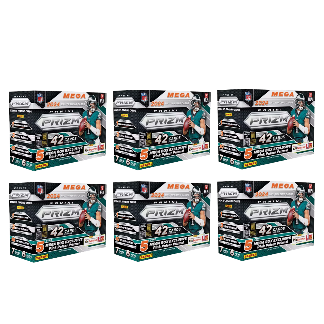 BREAK#742 THURSDAY 2024 Panini Prizm Football Mega (x6) Pick Your Team (BSLW) RIP ON FILL