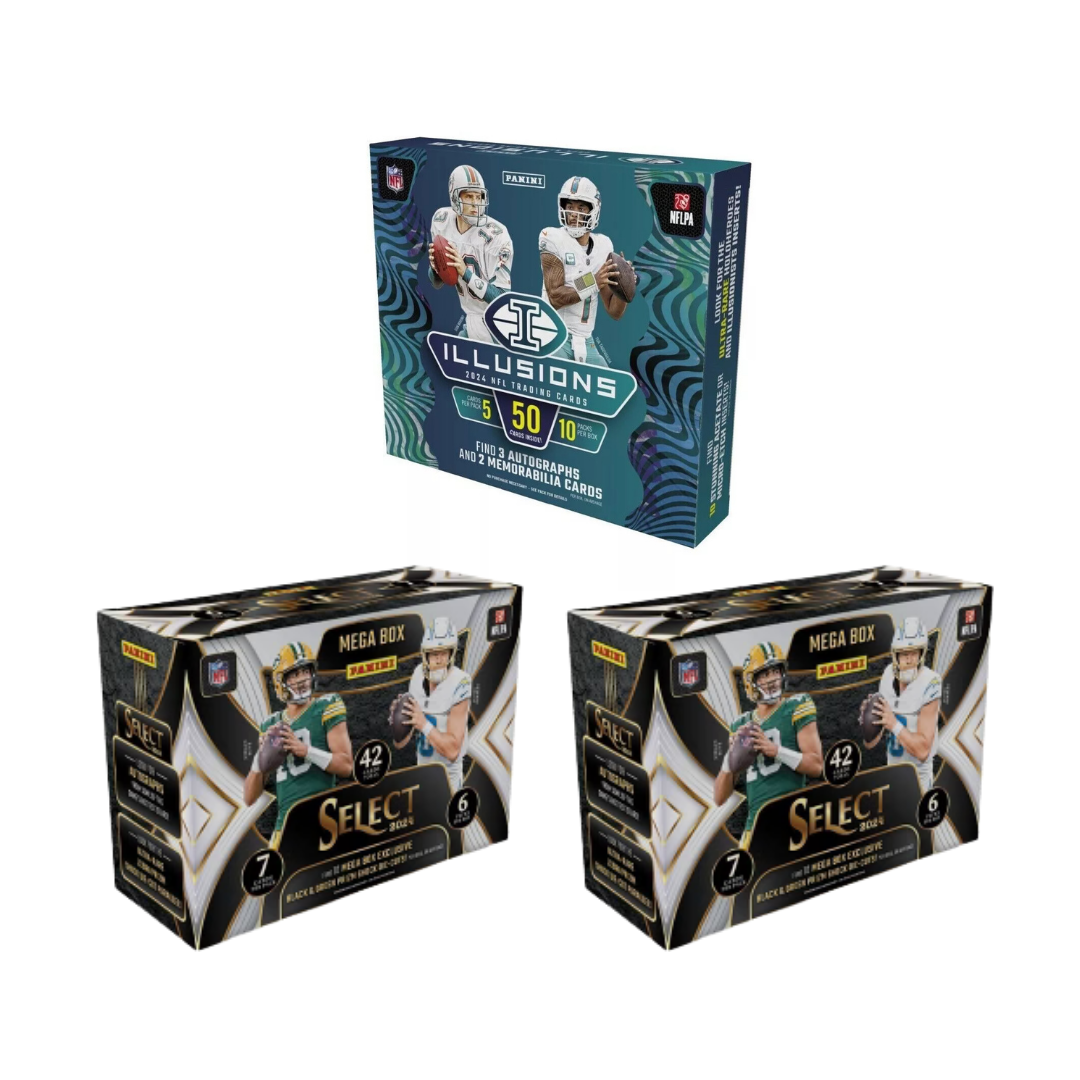 BREAK#743 THURSDAY 2024 Panini Illusions Football Hobby + Panini Select Football Mega (x2) Pick Your Team (BSLW) RIP ON FILL