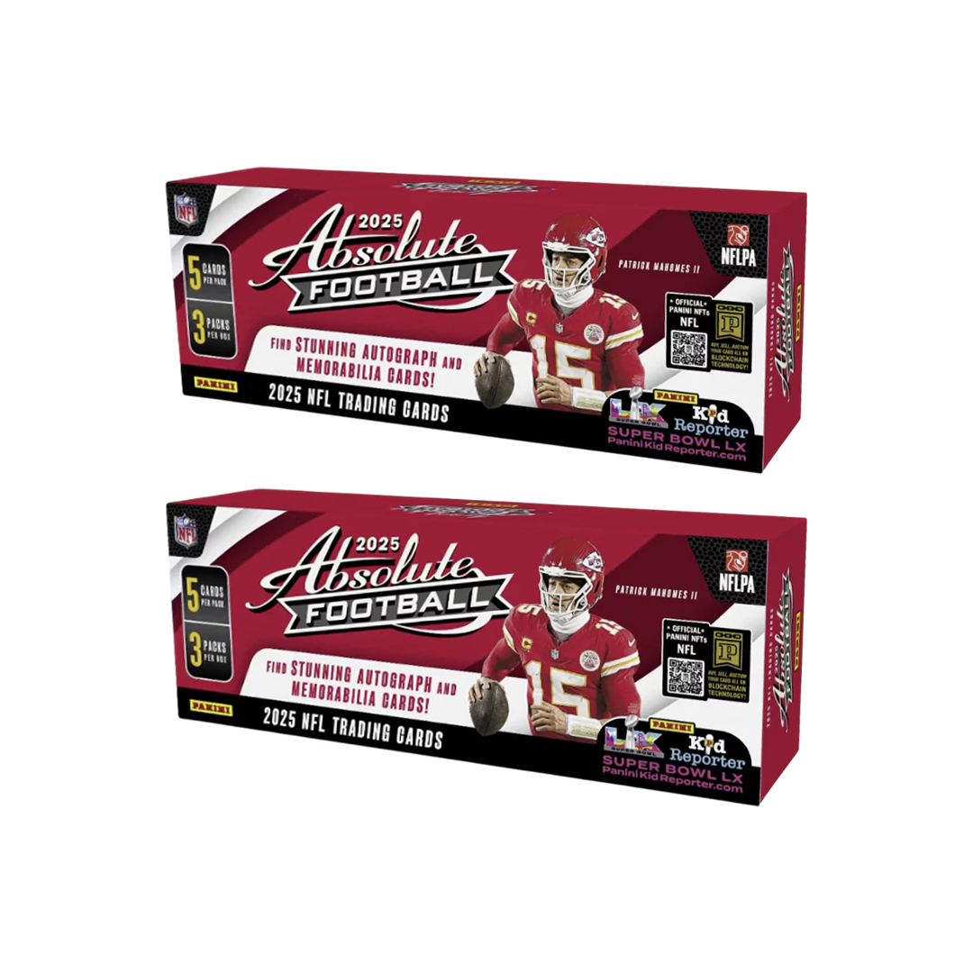 BREAK#749 MONDAY 11/11/25 12:30 AM EST or RIP ON FILL 2025 Panini Absolute Football Hobby (x2) Pick Your Team (SM)