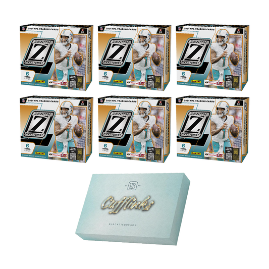 BREAK#128 MONDAY 2024 Panini Zenith Football Hobby Half Case (6 Box) + Panini Football Cufflink Pick Your Team (BP) 05/12/25 10:00 PM EST or RIP ON FILL