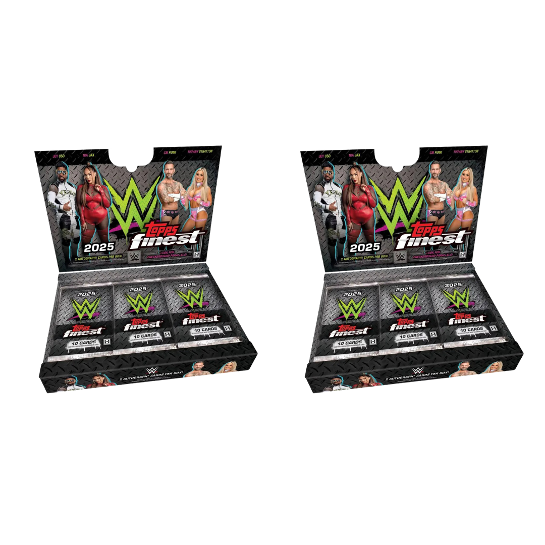 BREAK#769 **NEW RELEASE** FRIDAY 2025 Topps Finest WWE Hobby (x2) Pick Your Character (JRLW) RIP ON FILL
