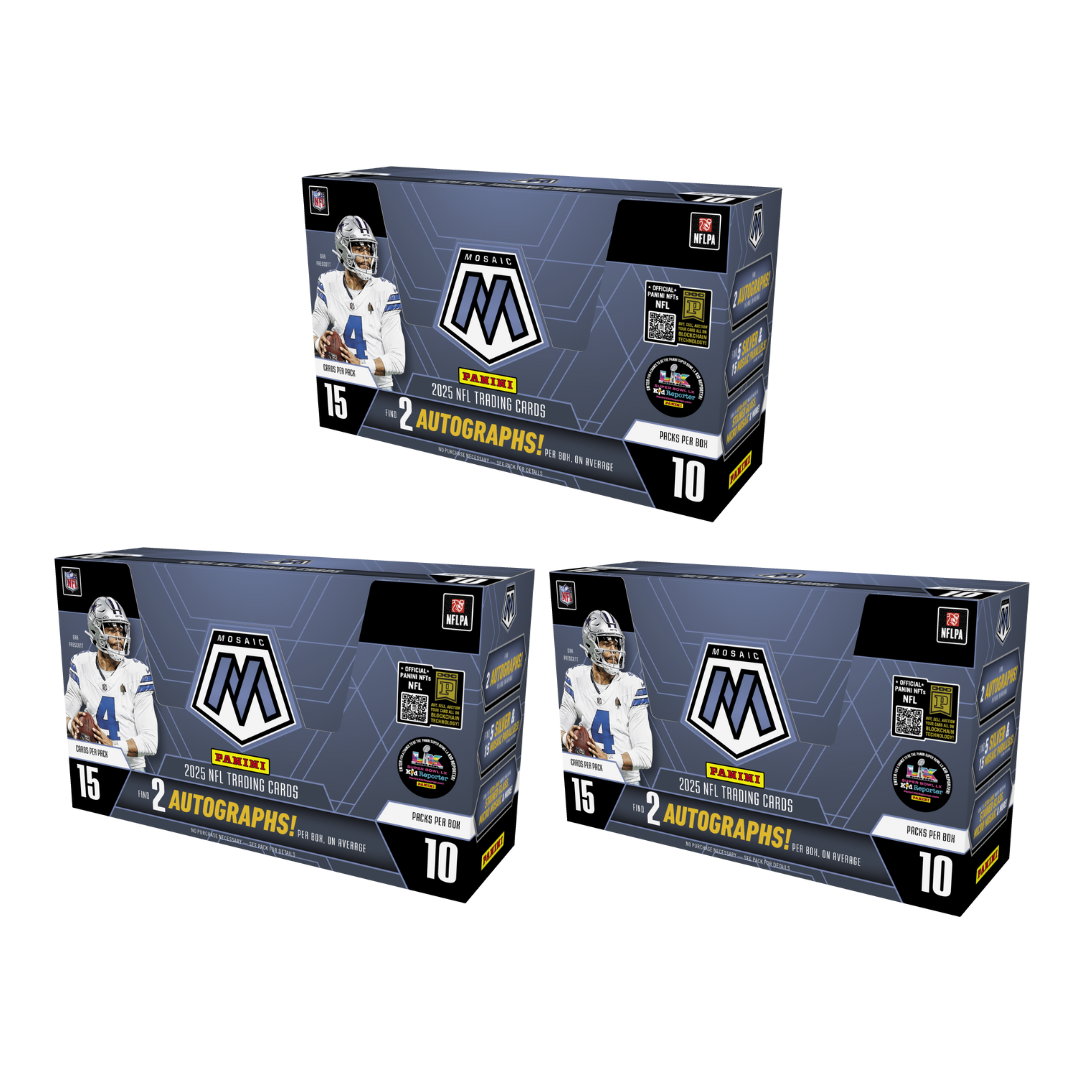 BREAK#793 THURSDAY 11/13/25 11:15 PM EST or RIP ON FILL 2025 Panini Mosaic Football Hobby (x3) Pick Your Team (SMFO)