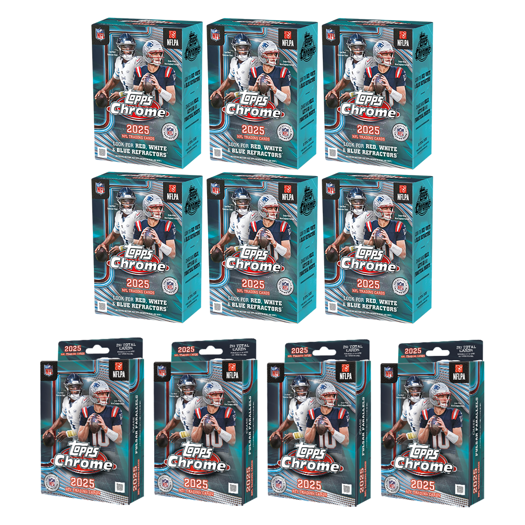 BREAK#794 WEDNESDAY 2025 Topps Chrome Football Blaster (x6) + 2025 Topps Chrome Football Hanger (x4) Pick Your Team (SM) 04/22/26 03:00 PM EST or RIP ON FILL
