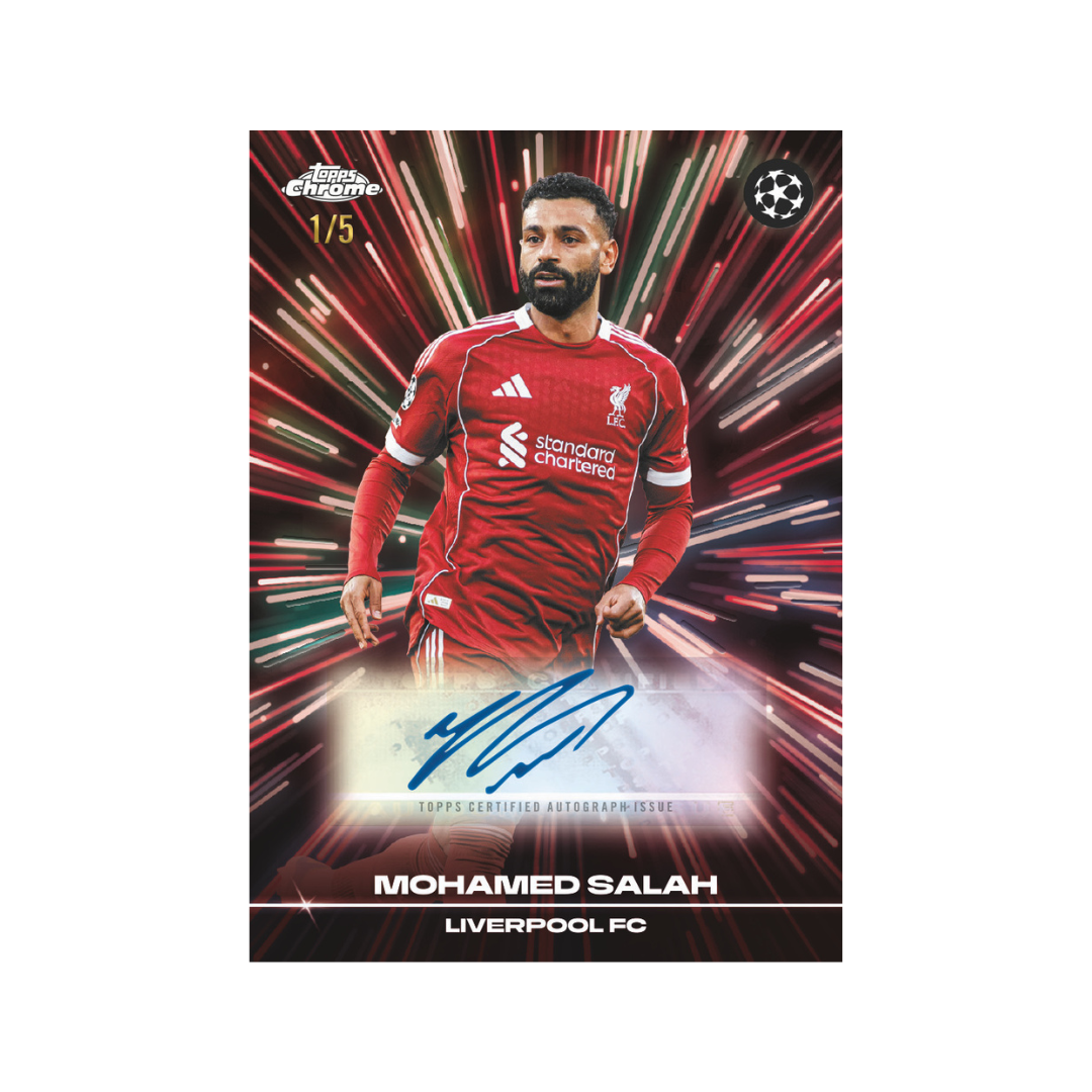 2025-26 Topps Chrome UEFA Champions League Jumbo Hobby Trading Cards