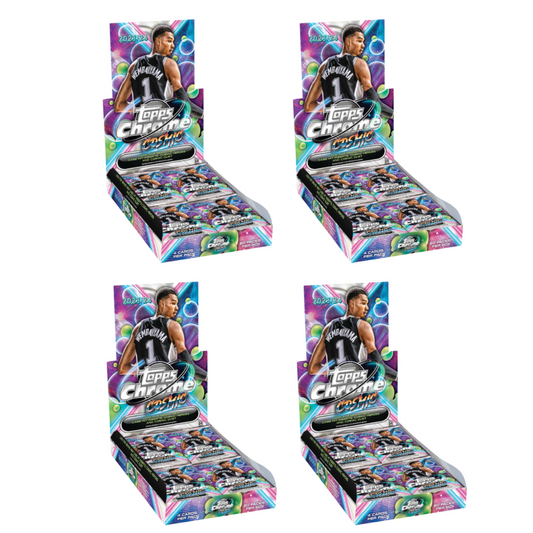 BREAK#825 SATURDAY 09:00 AM EST 2023-24 Topps Cosmic Chrome Basketball Hobby (x4) Pick Your Team (PYT) Sports Trading Card Break (JR)