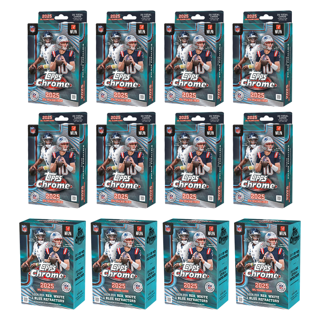 BREAK#825 SUNDAY 2025 Topps Chrome Football Blaster (x4) + 2025 Topps Chrome Football Hanger (x8) Pick Your Team (MD) 04/26/26 02:00 PM EST or RIP ON FILL