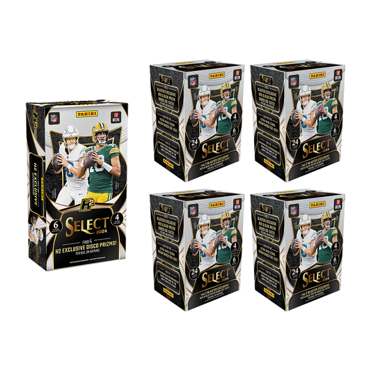 BREAK#833 **HAPPY HOUR** SUNDAY 2024 Panini Select Football H2 Hybrid Hobby + Panini Select Football Blaster (x4) Pick Your Team (CT) 06/22/25 03:00 PM EST or RIP ON FILL