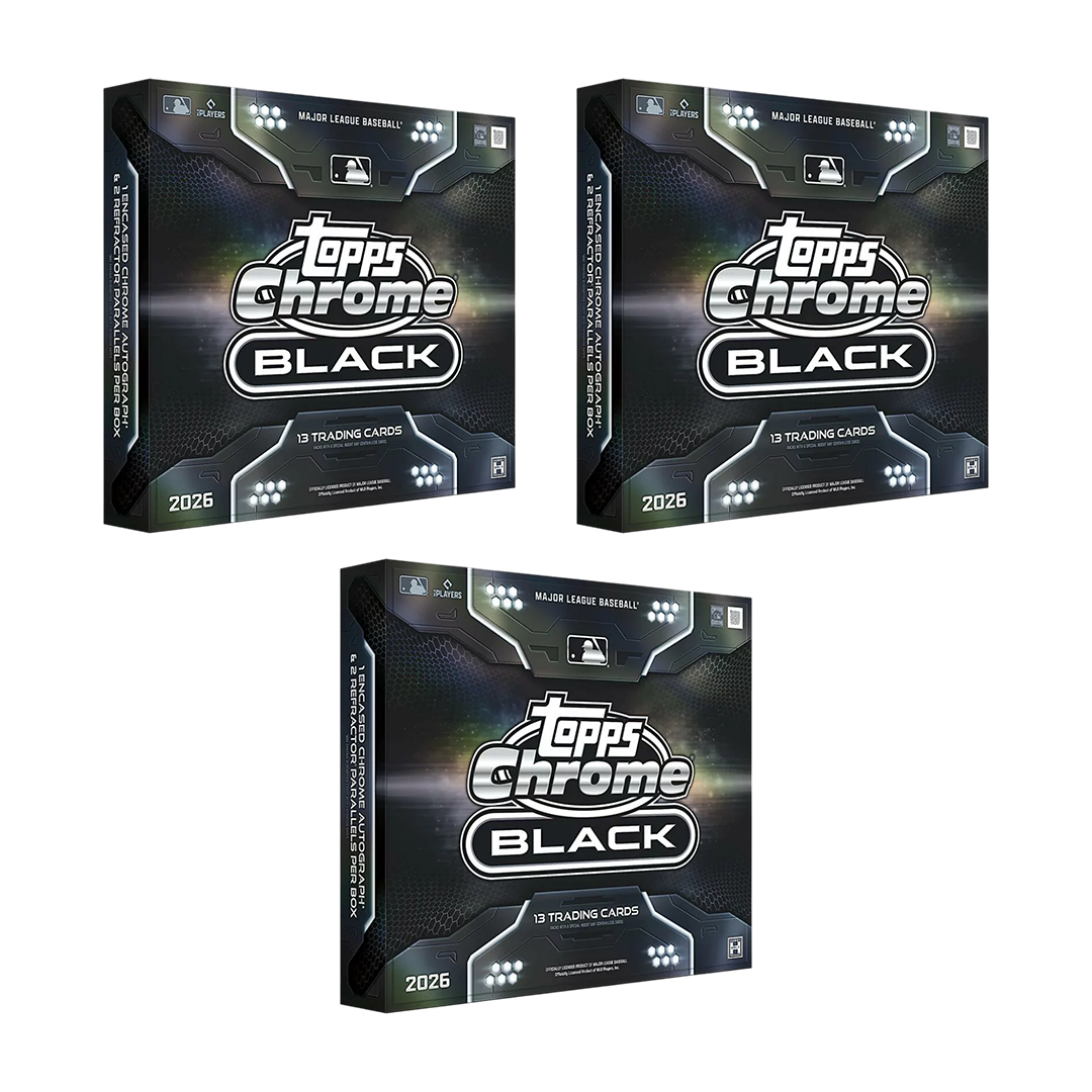 BREAK#883 SUNDAY 2026 Topps Chrome Black Baseball Hobby (x3) Pick Your Team (MD) 05/03/26 07:30 AM EST or RIP ON FILL