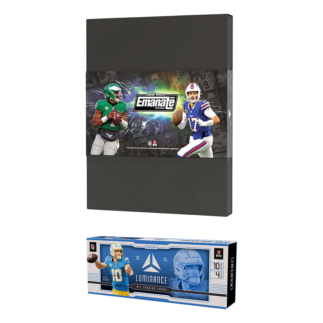 BREAK#889 WEDNESDAY 2025 Panini Luminance Football Hobby + 2025 Under Wraps Emanate Football Autographed Photo Pick Your Team (SM) RIP ON FILL