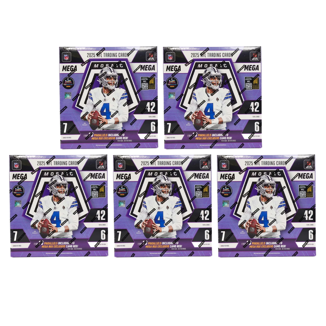 BREAK#894 FRIDAY 2025 Panini Mosaic Football Hobby Mega (x5) Pick Your Team (BS) RIP ON FILL