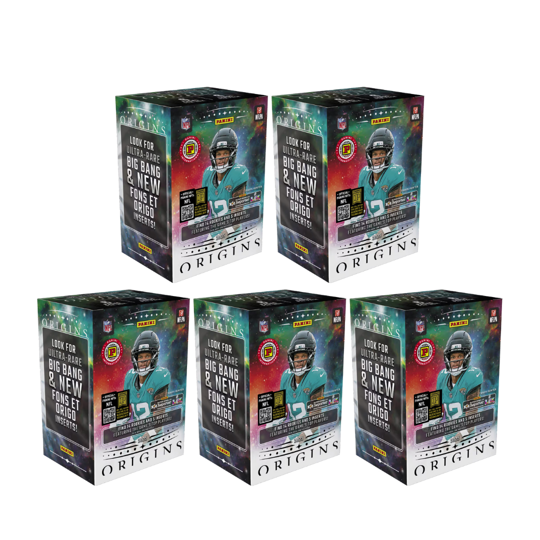 BREAK#900 FRIDAY 11/21/25 04:30 PM EST or RIP ON FILL 2025 Panini Origins Football International Blaster (x5) Pick Your Team (SMFO)