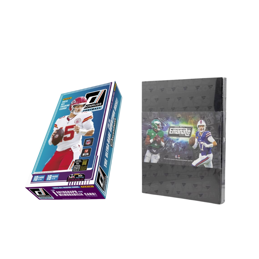 BREAK#903 THURSDAY 2025 Panini Donruss Football Hobby + Under Wraps Emanate Football Autographed Photo Pick Your Team (BSLW) RIP ON FILL
