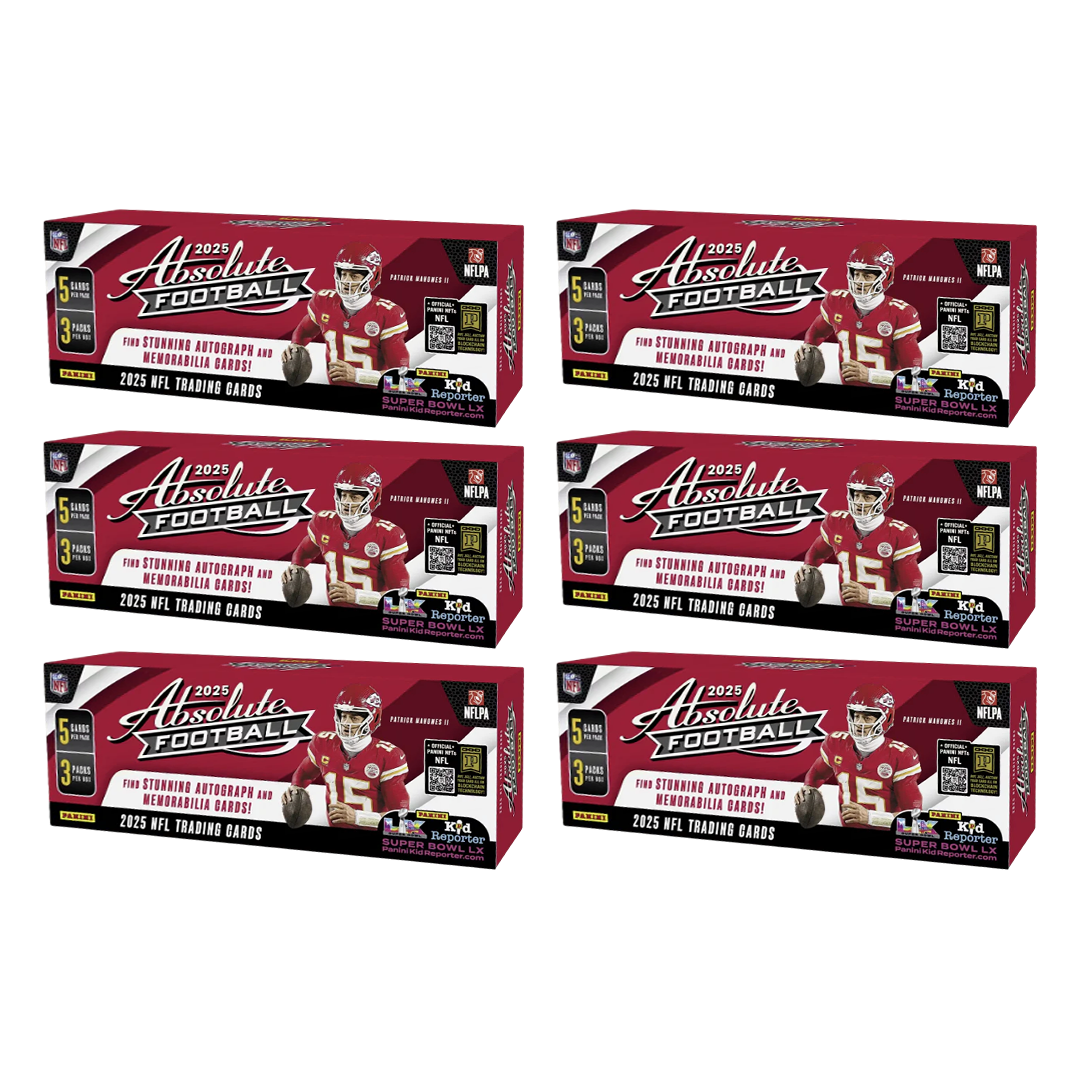 BREAK#006 THURSDAY 11/28/25 01:30 AM EST or RIP ON FILL 2025 Panini Absolute Football Hobby Half Case (6 Box) Pick Your Team (BPCT)