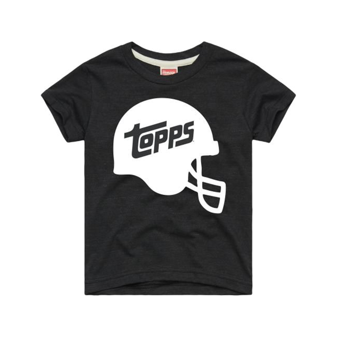 Topps Football Helmet Charcoal Tee