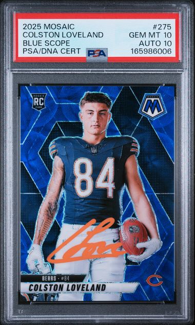 2025 Mosaic Colston Loveland Blue Scope #275 PSA GM-MT 10 Auto 10