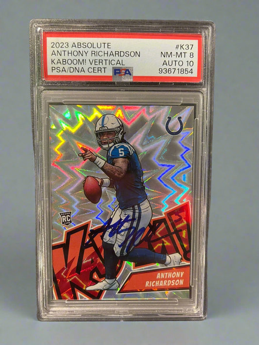 Anthony Richardson - 2023 Panini Absolute Kaboom Rookie On-Card Autograph