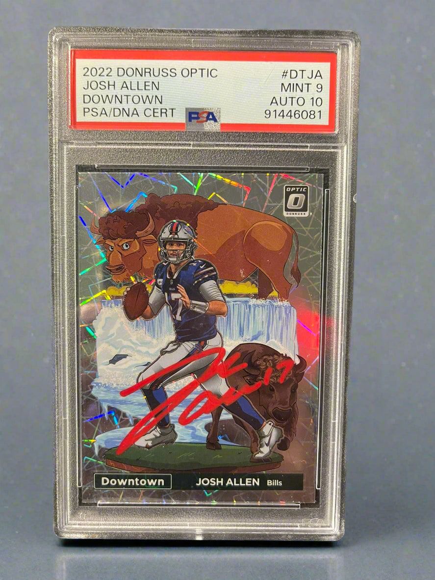 Josh Allen - 2022 Panini Donruss Optic Downtown On-Card Autograph