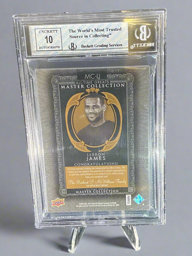 Lebron James - 2016 Upper Deck All Time Greats Auto BGS Graded Trading Card