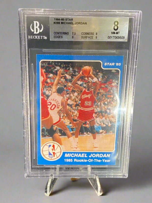 Michael Jordan - 1984-1985 Panini Rookie Of The Year BGS Graded Trading Card