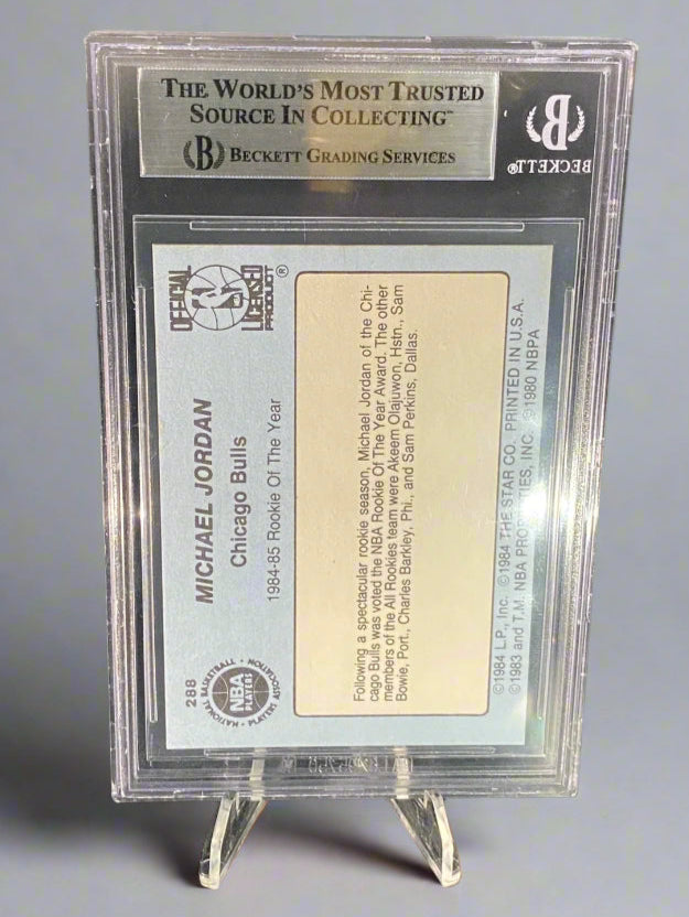 Michael Jordan - 1984-1985 Panini Rookie Of The Year BGS Graded Trading Card