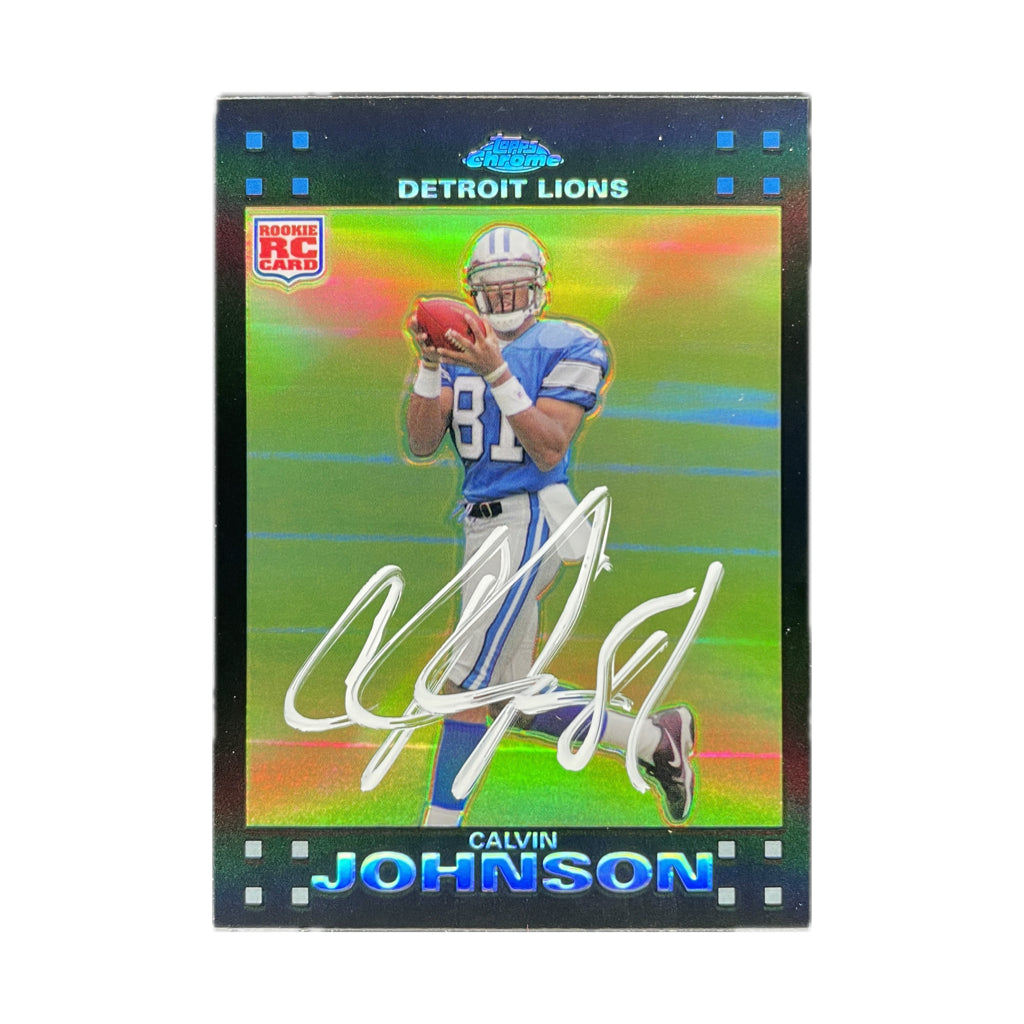 Calvin Johnson - 2007 Topps Chrome Rookie On-Card Autograph
