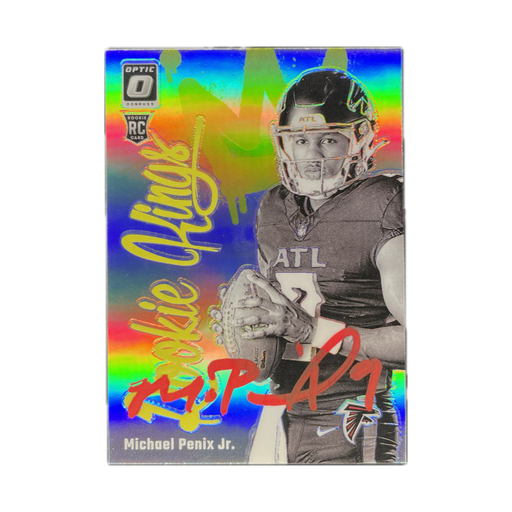 Michael Penix Jr - 2024 Panini Donruss Optic Rookie Kings On-Card Autograph