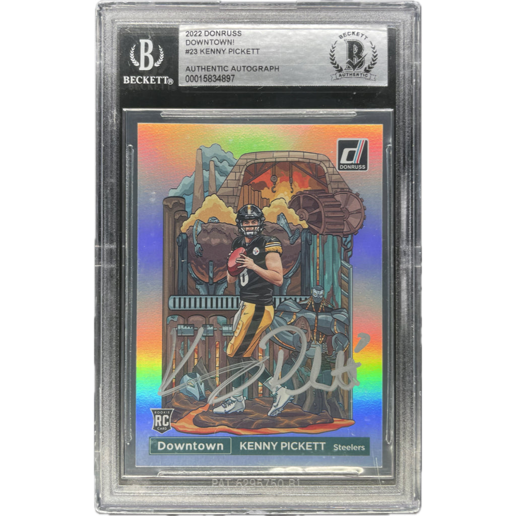 Kenny Pickett - 2022 Donruss Downtown On-Card Autograph - PSA Graded Trading Card