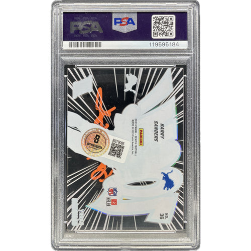 Barry Sanders - 2024 Zenith Zoom! On-Card Autograph - PSA Graded Trading Card