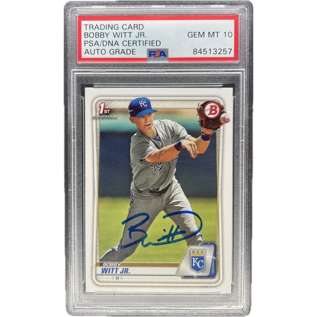 2020 Topps Bowman Bobby Witt Jr. #BP-25 PSA 10 Auto AUTH