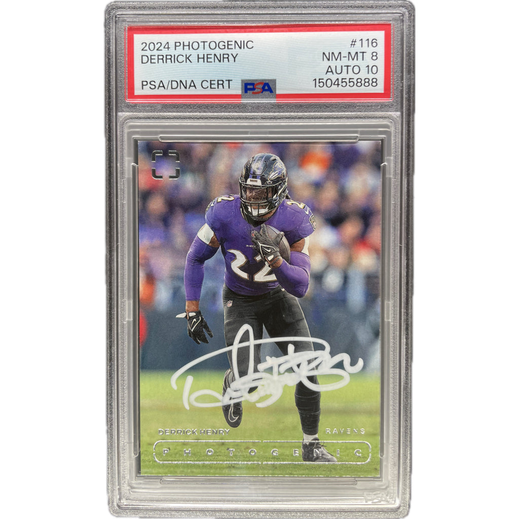 2024 Panini Photogenic Derrick Henry #116 PSA 8 Auto 10