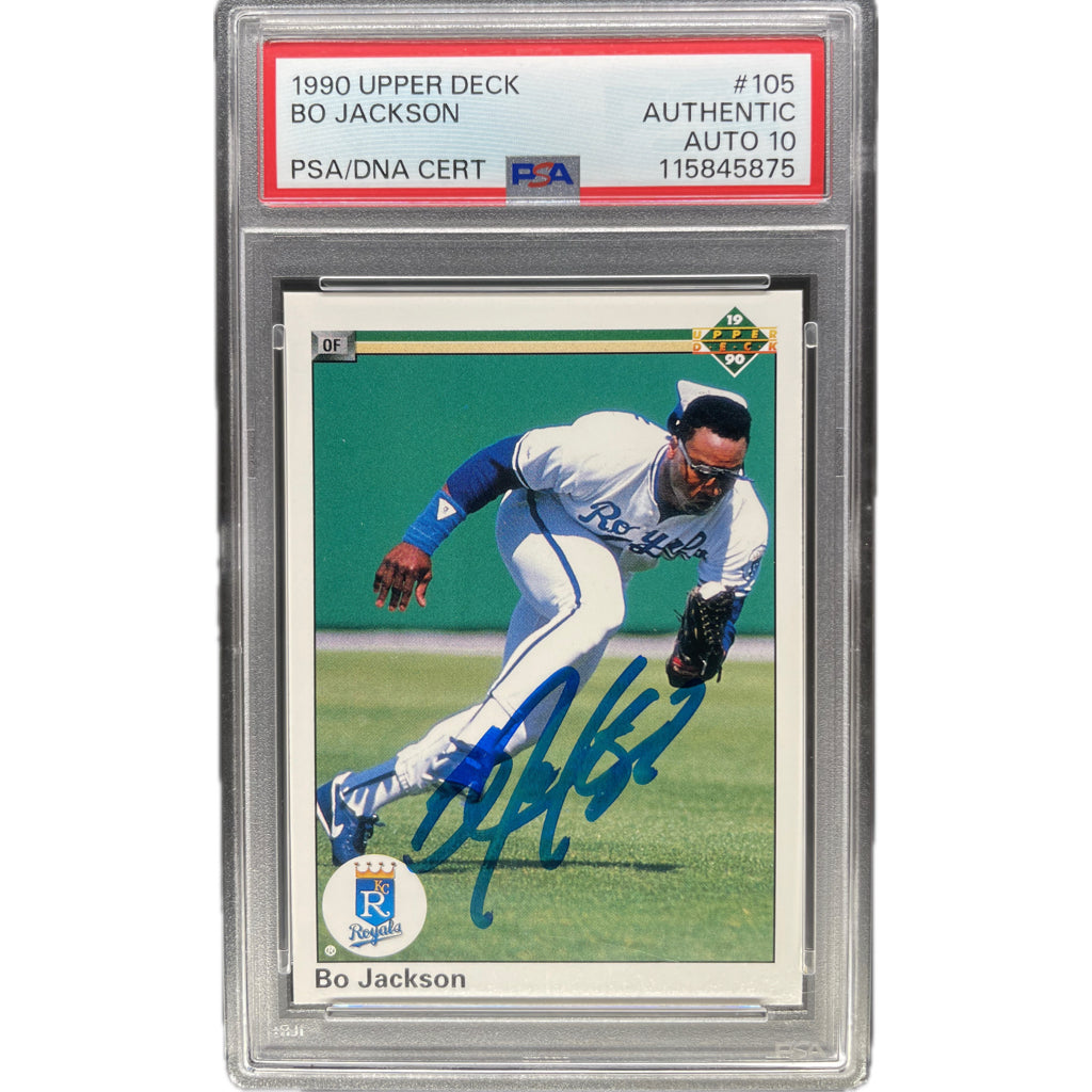 1990 Upper Deck Bo Jackson #105 PSA 6 Auto 10