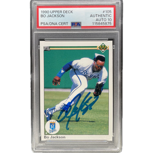1990 Upper Deck Bo Jackson #105 PSA 6 Auto 10