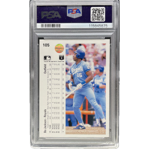 1990 Upper Deck Bo Jackson #105 PSA 6 Auto 10