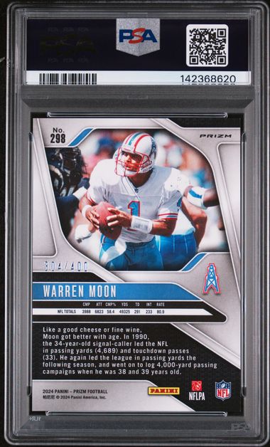 2024 Panini Prizm Warren Moon Pandora #298 PSA 10 Auto 10