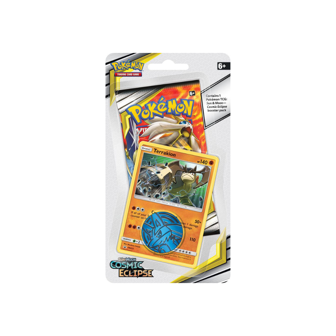 Pokémon Cosmic Eclipse Single Pack (Terrakion) Trading Card Game (TCG)