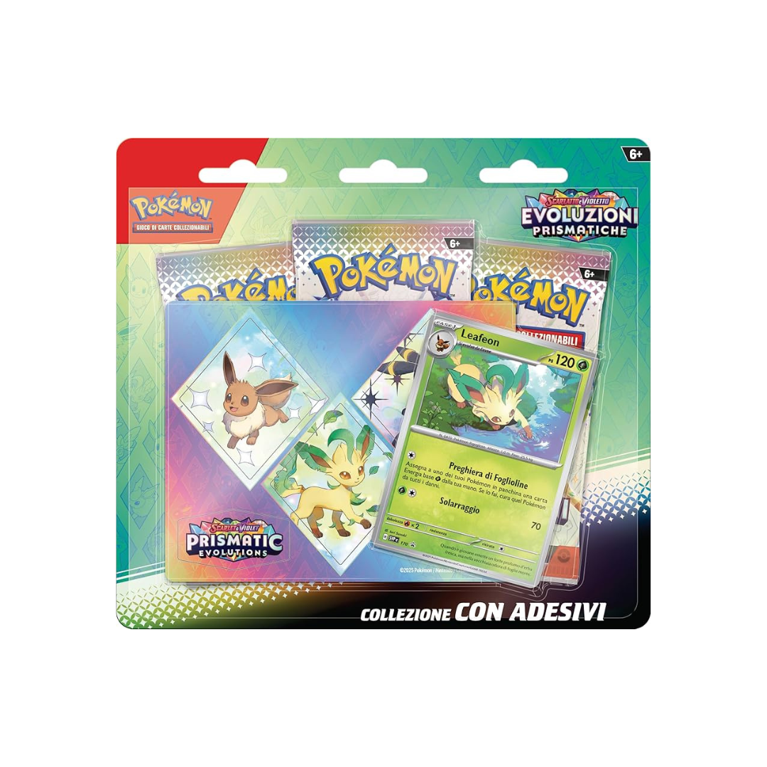 Pokémon Prismatic Evolutions Tech Sticker Collection (Leafeon) Trading Card Game (TCG)