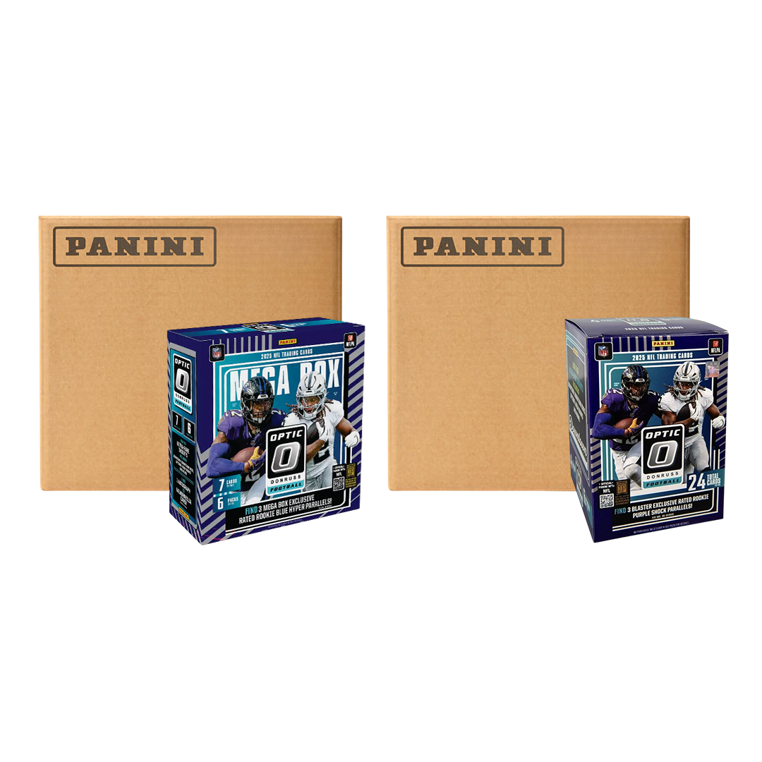 BANGER#R42 SUNDAY 2025 Panini Donruss Optic Football Blaster Case (20 Box) + Panini Donruss Optic Football Mega Case (20 Box) Player Break