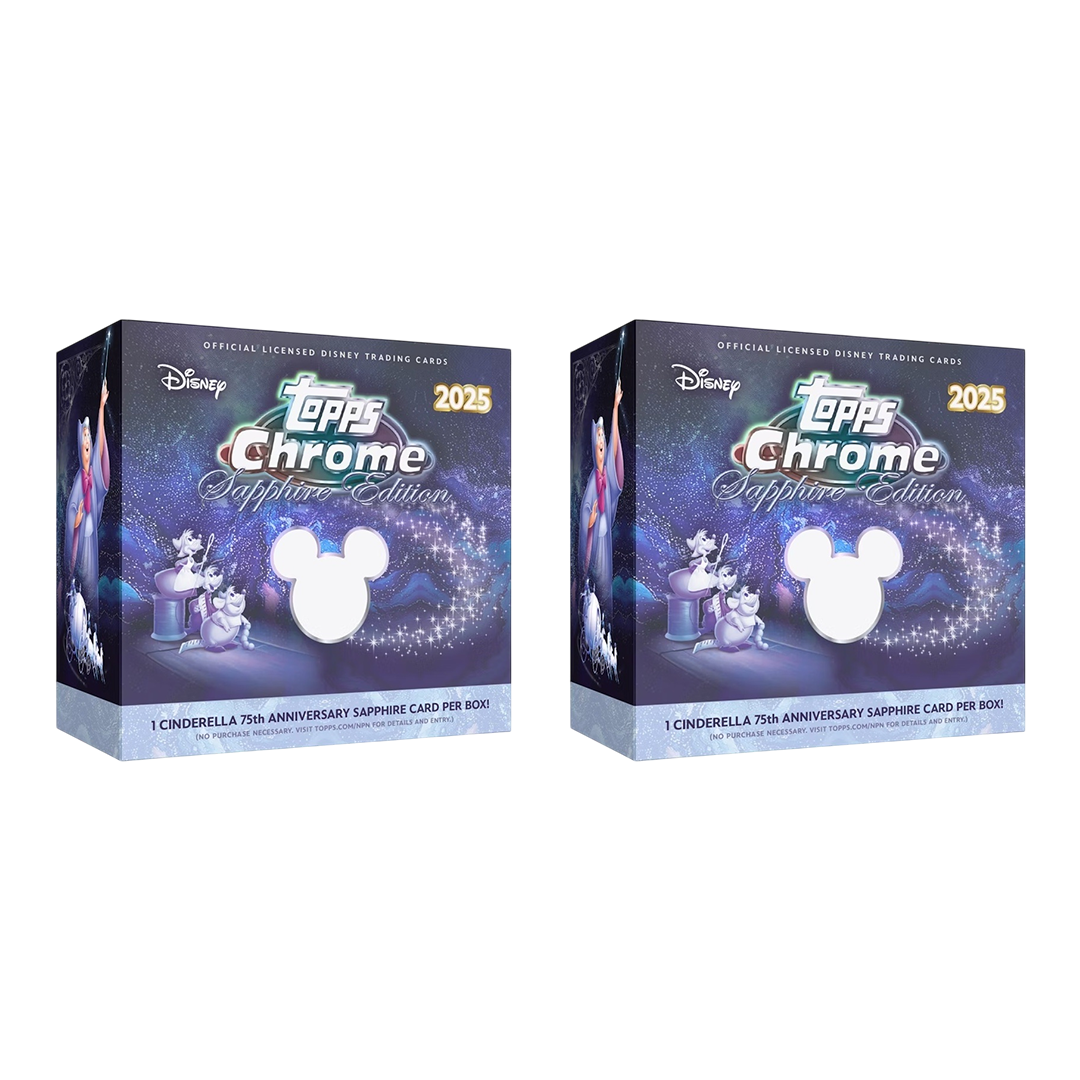 BANGER#R73 WEDNESDAY 2025 Topps Chrome Disney Sapphire Edition Hobby (x2) Character Break