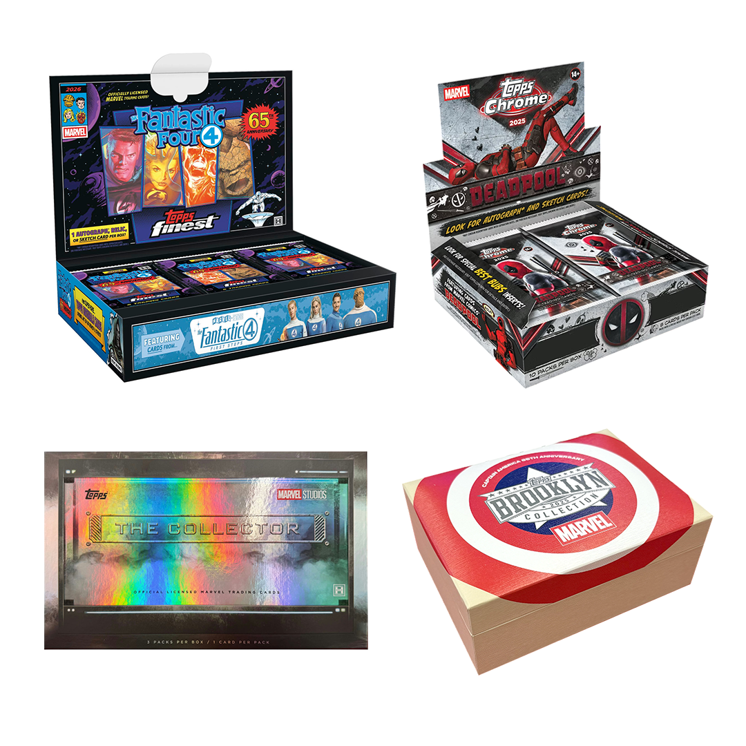 BANGER#R86 WEDNESDAY Marvel Mixer - Topps Collector Hobby + Brooklyn Collection Hobby + Chrome Deadpool Hobby + Finest Fantastic Four Hobby Character Break