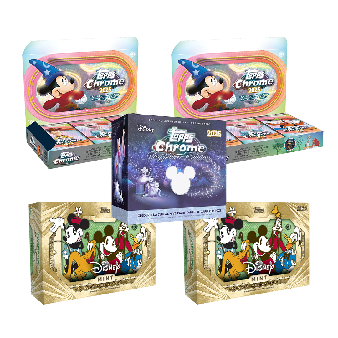 BANGER#R19 THURSDAY 2025 Topps Chrome Disney Hobby (x2) + Topps Mint Disney Hobby (x2) + Topps Chrome Disney Sapphire Edition Hobby Character Break