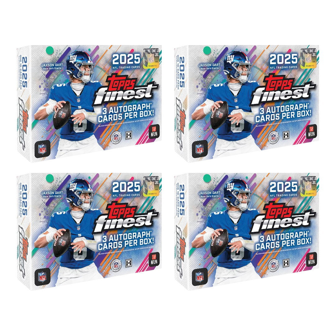 BREAK#S37 SUNDAY 2025 Topps Finest Football Breaker's Delight Half Case (4 Box) Player Break