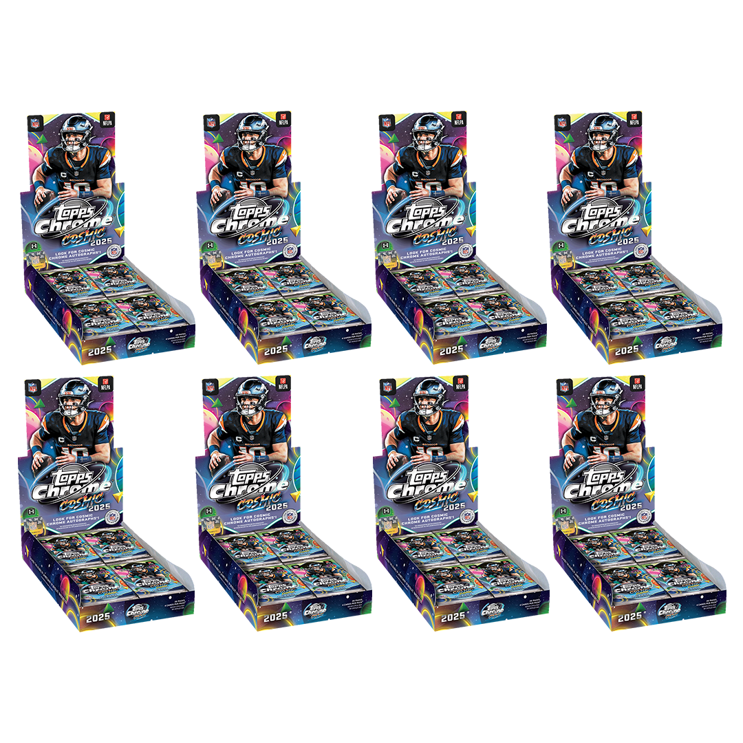 BREAK#S51 SUNDAY 2025 Topps Cosmic Chrome Football Hobby Case (8 Box) Player Break