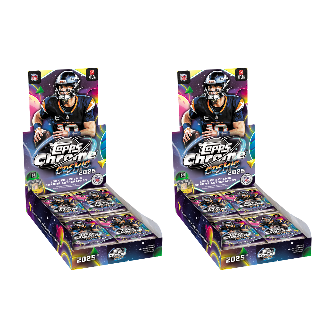 BREAK#209 TUESDAY 2025 Topps Cosmic Chrome Football Hobby (x2) Pick Your Team (NM) 06/23/26 02:30 PM EST or RIP ON FILL