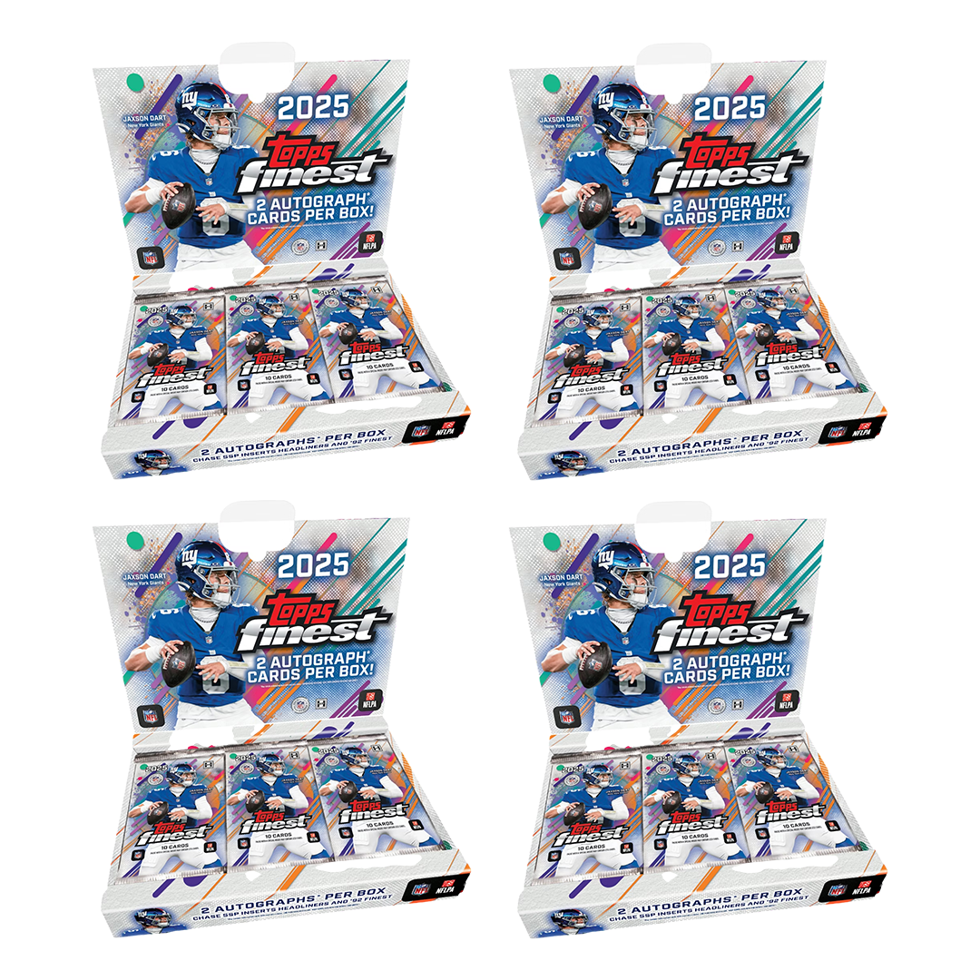 BREAK#S64 TUESDAY 2025 Topps Finest Football Hobby Half Case (4 Box) Player Break