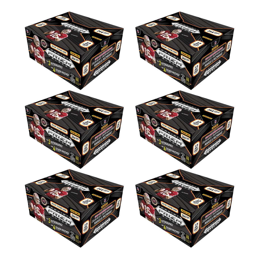 BREAK#S70 TUESDAY 2025 Panini Prizm Black Football Hobby Half Case (6 Box) Player Break