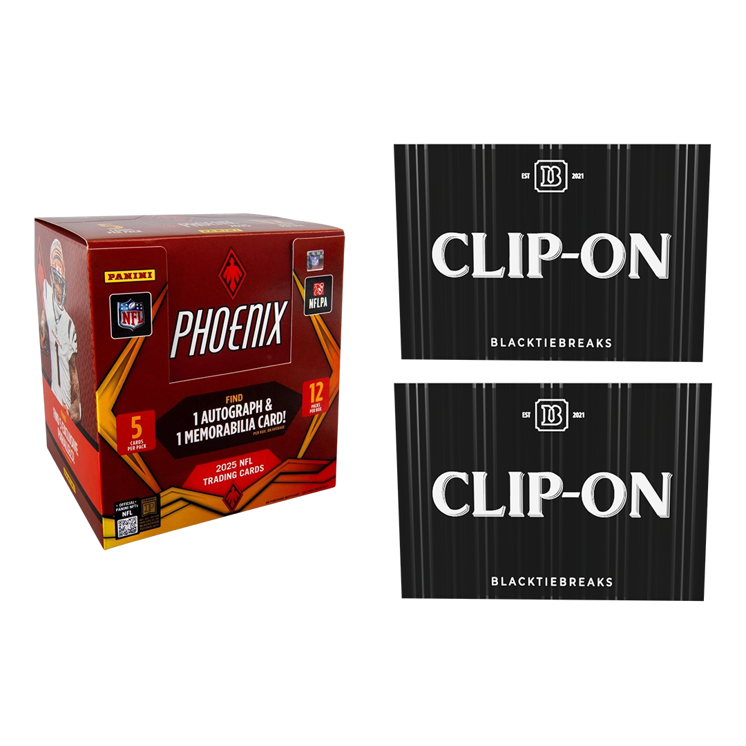 BREAK#S80 WEDNESDAY 2025 Panini Phoenix Football Preferred Hobby + BlackTie Football Clip-On (x2) Team Break