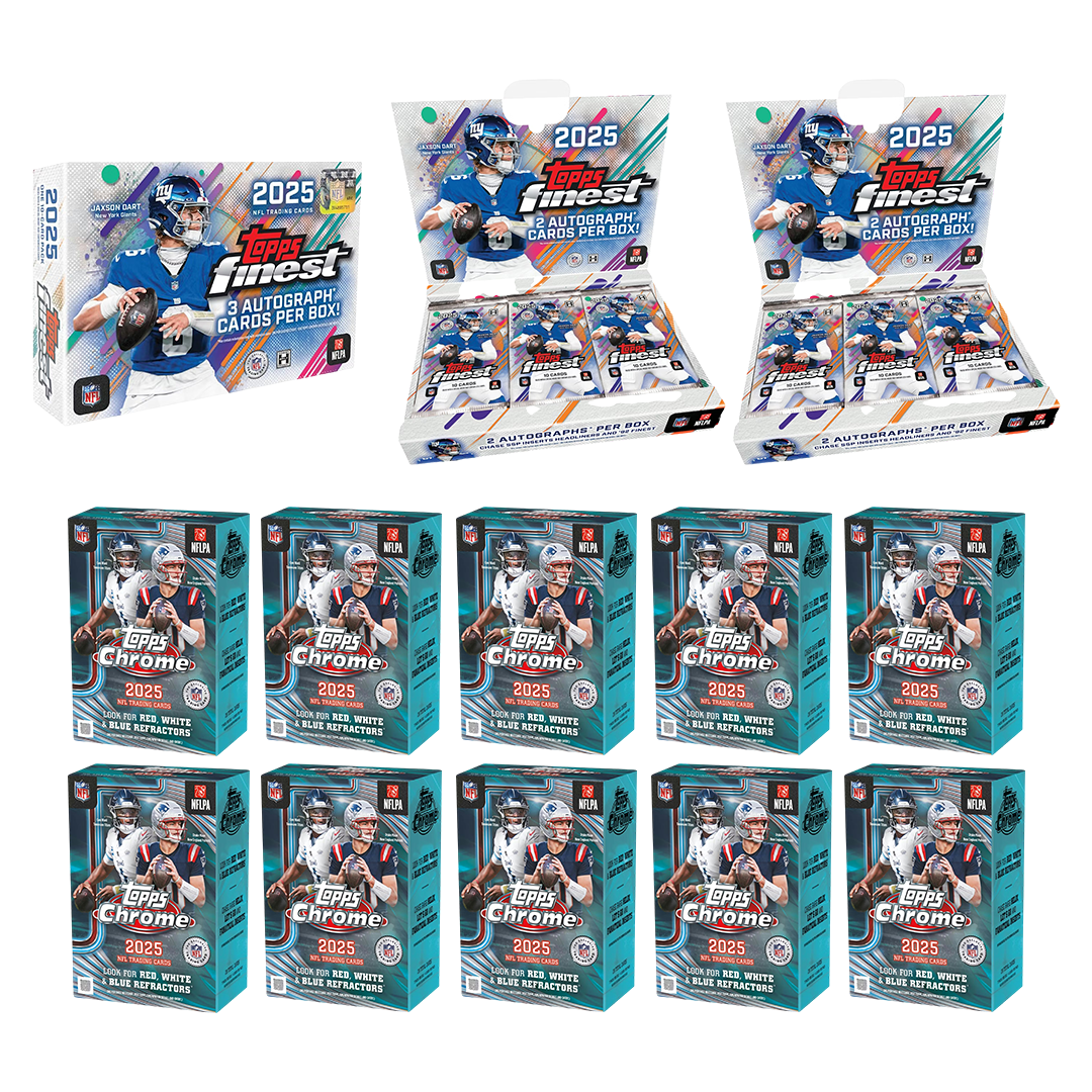 BREAK#S85 SUNDAY NFL Mixer 5 - 2025 Chrome Blaster (x10), Finest Hobby (x2), Finest Delight Player Break