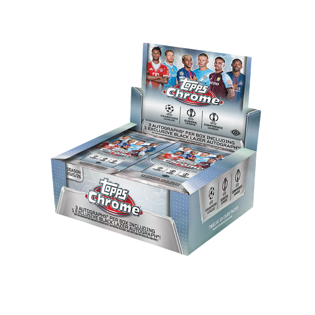 2025-26 Topps Chrome UEFA Champions League Jumbo Hobby Trading Cards