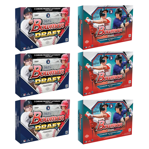 #MLB034 | PYT | 2025 BOWMAN DRAFT BASEBALL DELIGHT (x3) + 2026 BOWMAN BASEBALL DELIGHT (x3)