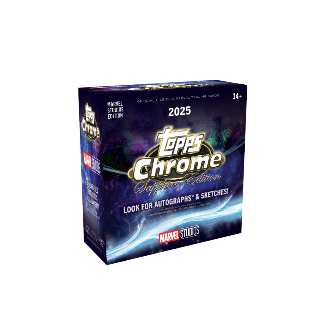 BANGER#A89 SATURDAY 2025 Topps Chrome Marvel Studios Sapphire Edition Pick Your Team (YY) 02/07/26  or RIP ON FILL